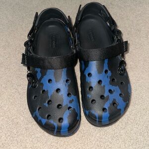 CROCS Black and Blue Water Shoes